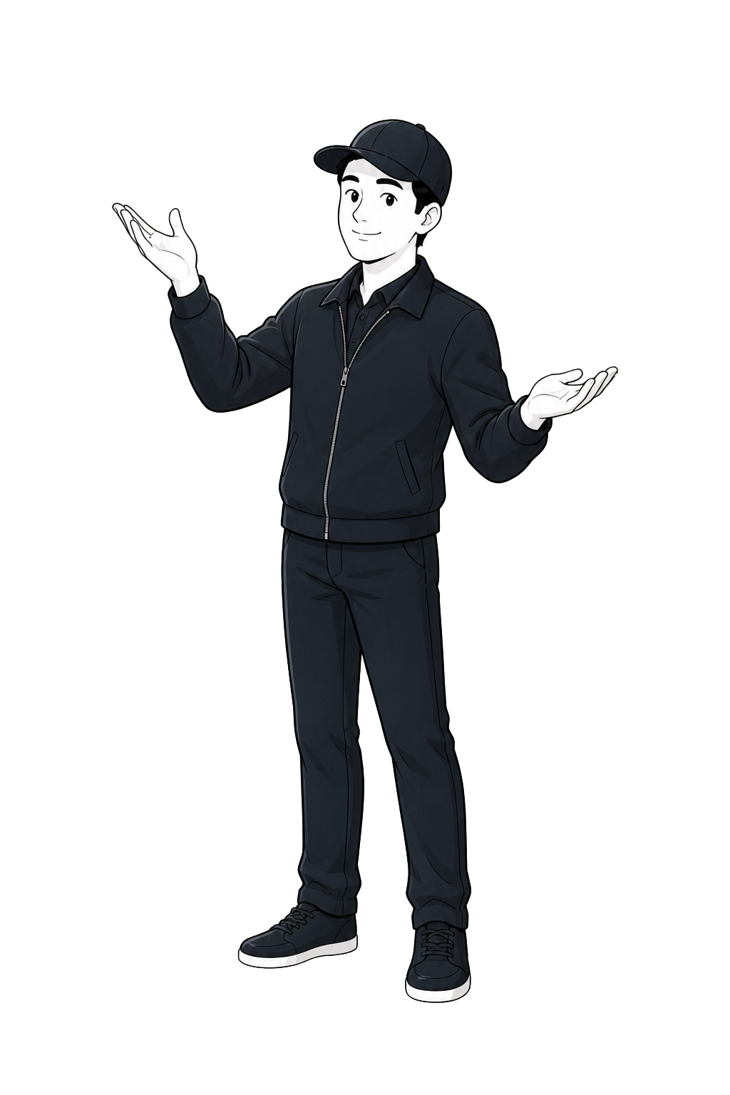 The DATAGRIS character holding up the way forward