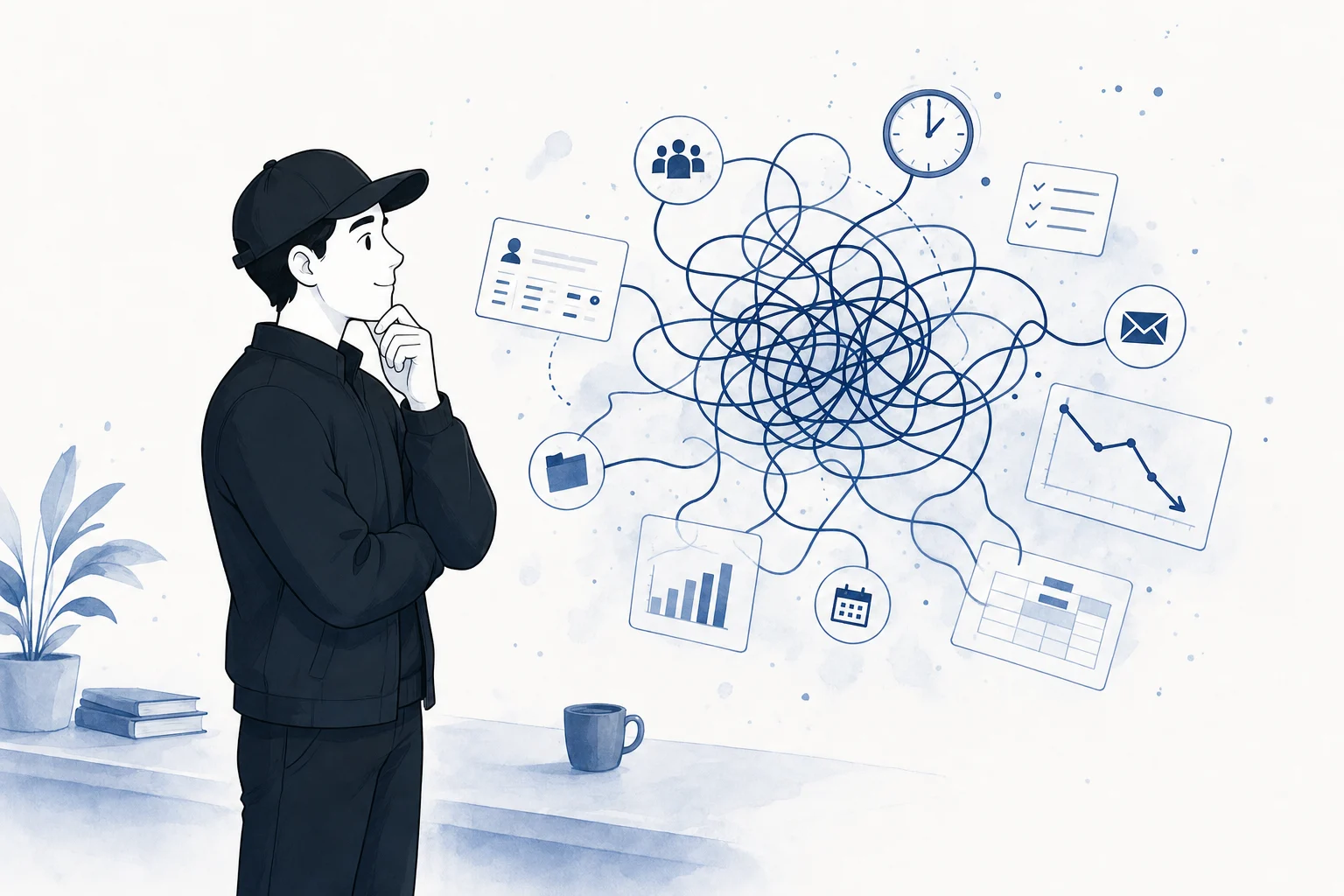 Customer story illustration